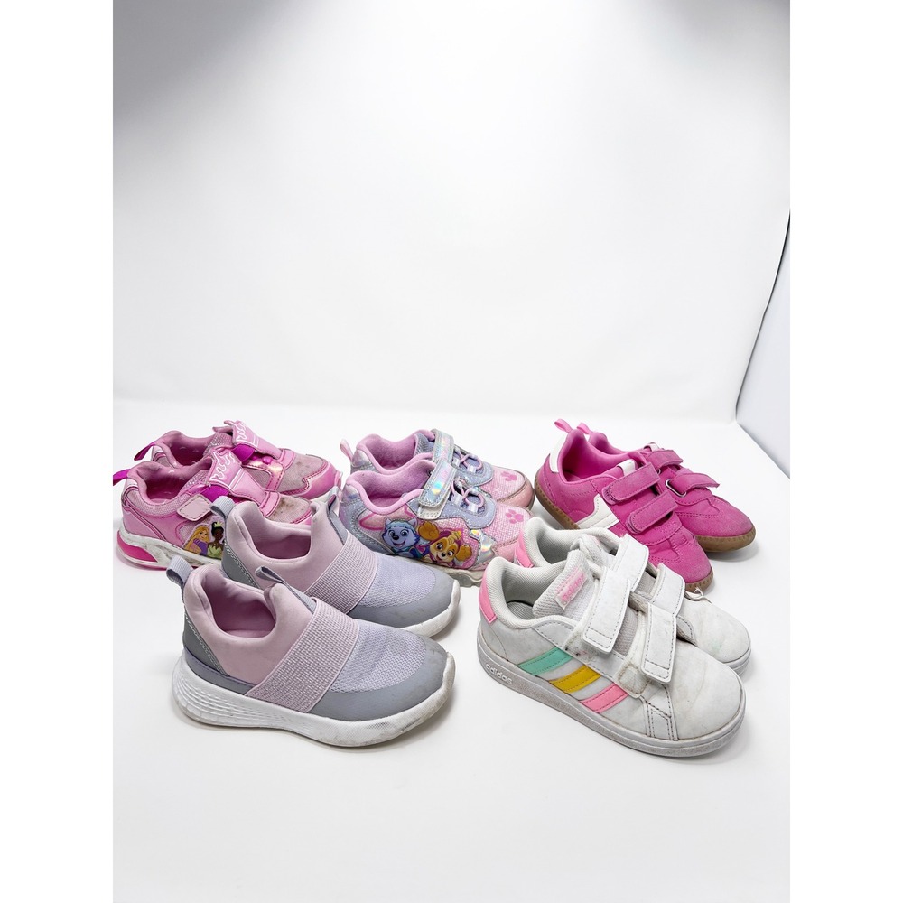 Adidas Disney Princess Paw Patrol Toddler Girl Lot of 5 Shoes Size 8 Sneaker